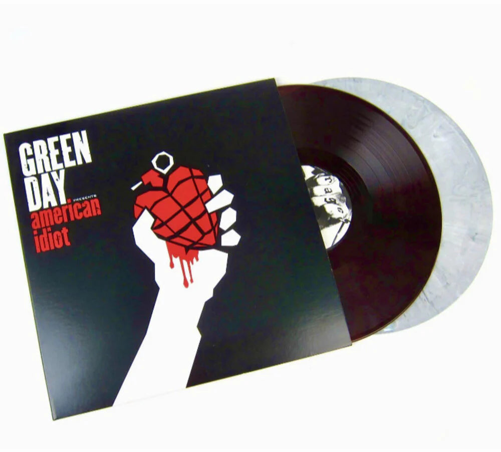 GREEN DAY - AMERICAN IDIOT (LIMITED EDITION) ( RED WITH BLACK SWIRL/ WHITE WITH BLACK SWIRL [IMPORT] (2 LP'S)