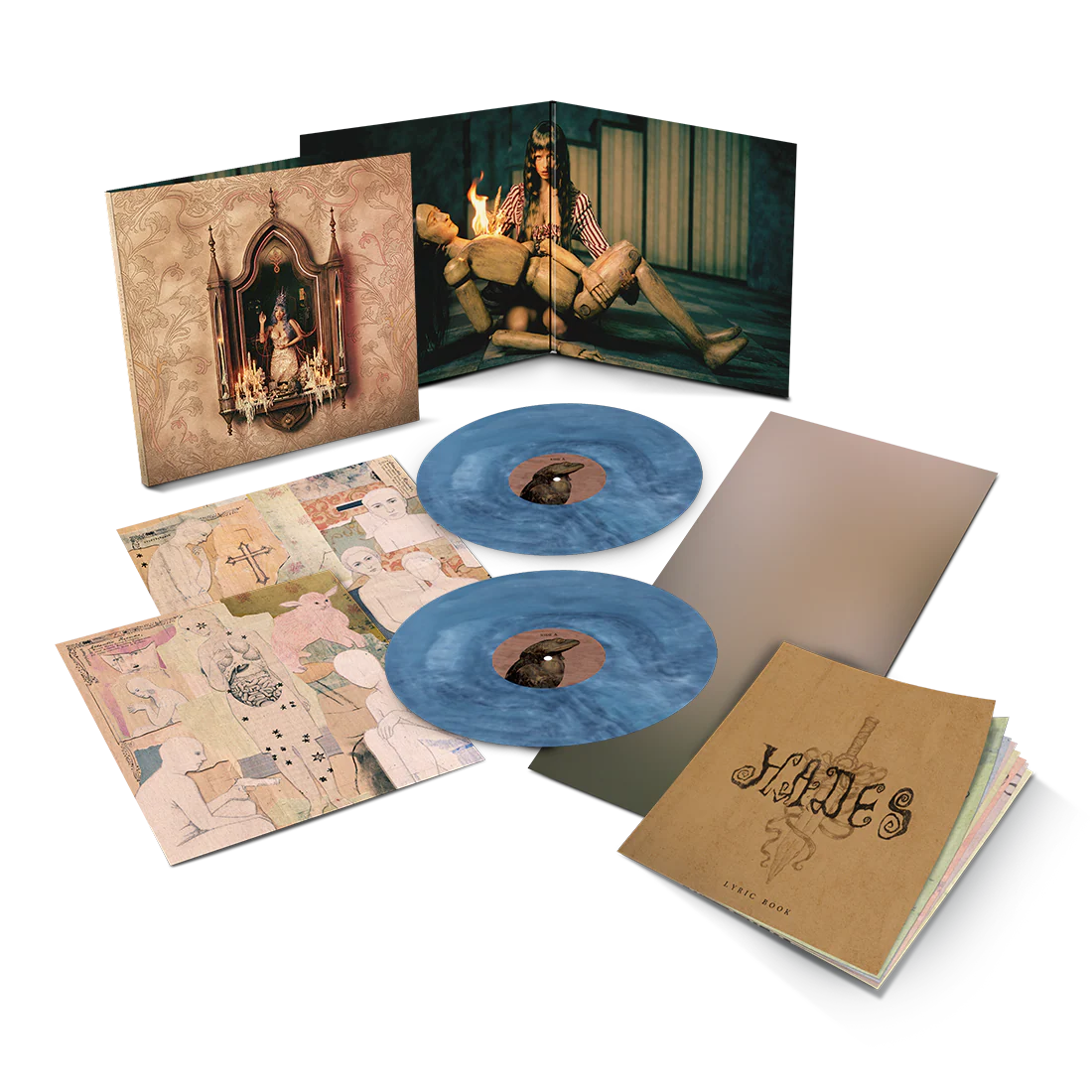 MELANIE MARTINEZ - HADES (INDIE EXCLUSIVE) (GATEFOLD JACKET-20PG BOOKLET-12X24 POSTER) [AURA BLUE VINYL] [2LP]