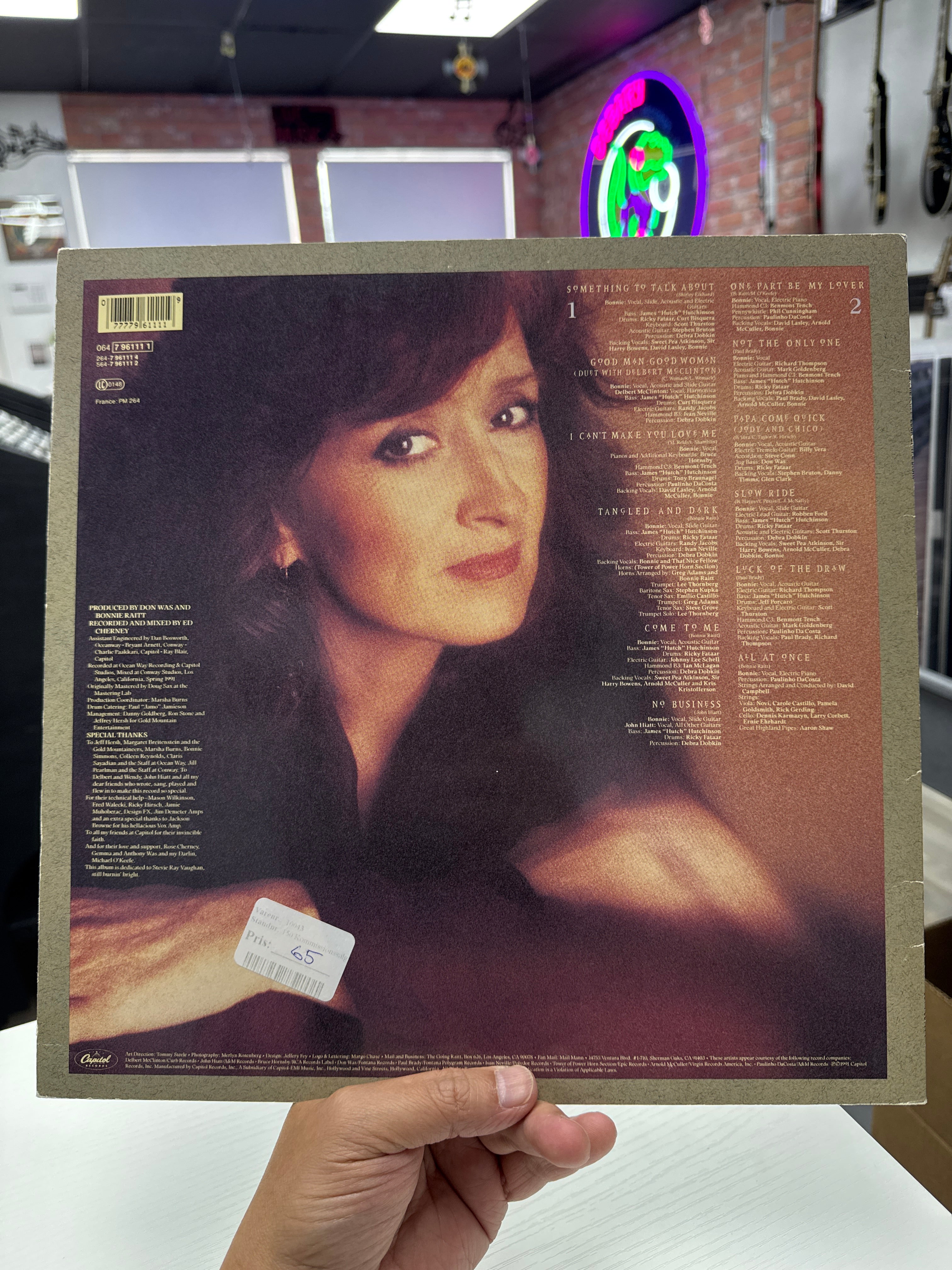 BONNIE RAITT - LUCK OF THE DRAW