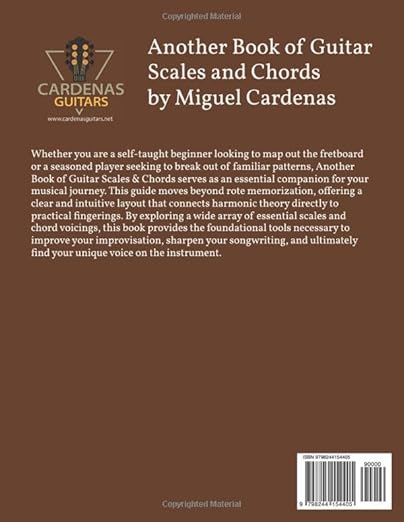 Another Book Of Guitar Scales And Chords by Cardenas Guitars