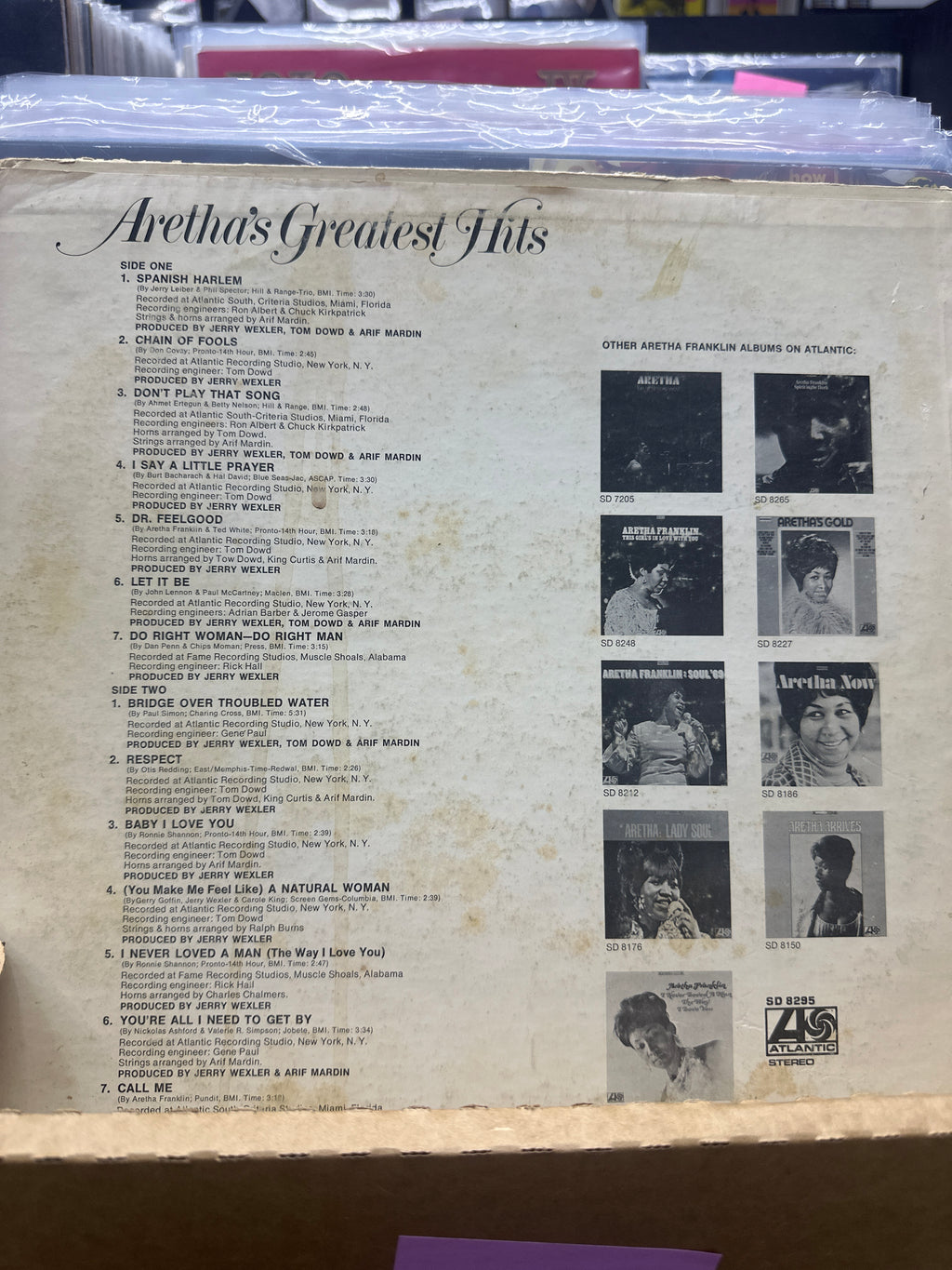 ARETHA FRANKLIN - ARETHA'S GREATEST HITS