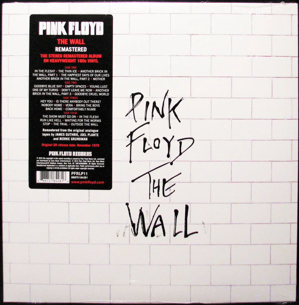 PINK FLOYD - THE WALL (REMASTERED) (180 GRAM VINYL, GATEFOLD LP JACKET) (2 LP'S)