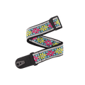 D'Addario Pad Lock Woven Guitar Strap, Parallel Flowers