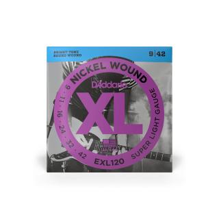 09-42 Super Light, XL Nickel Electric Guitar Strings - EXL 120