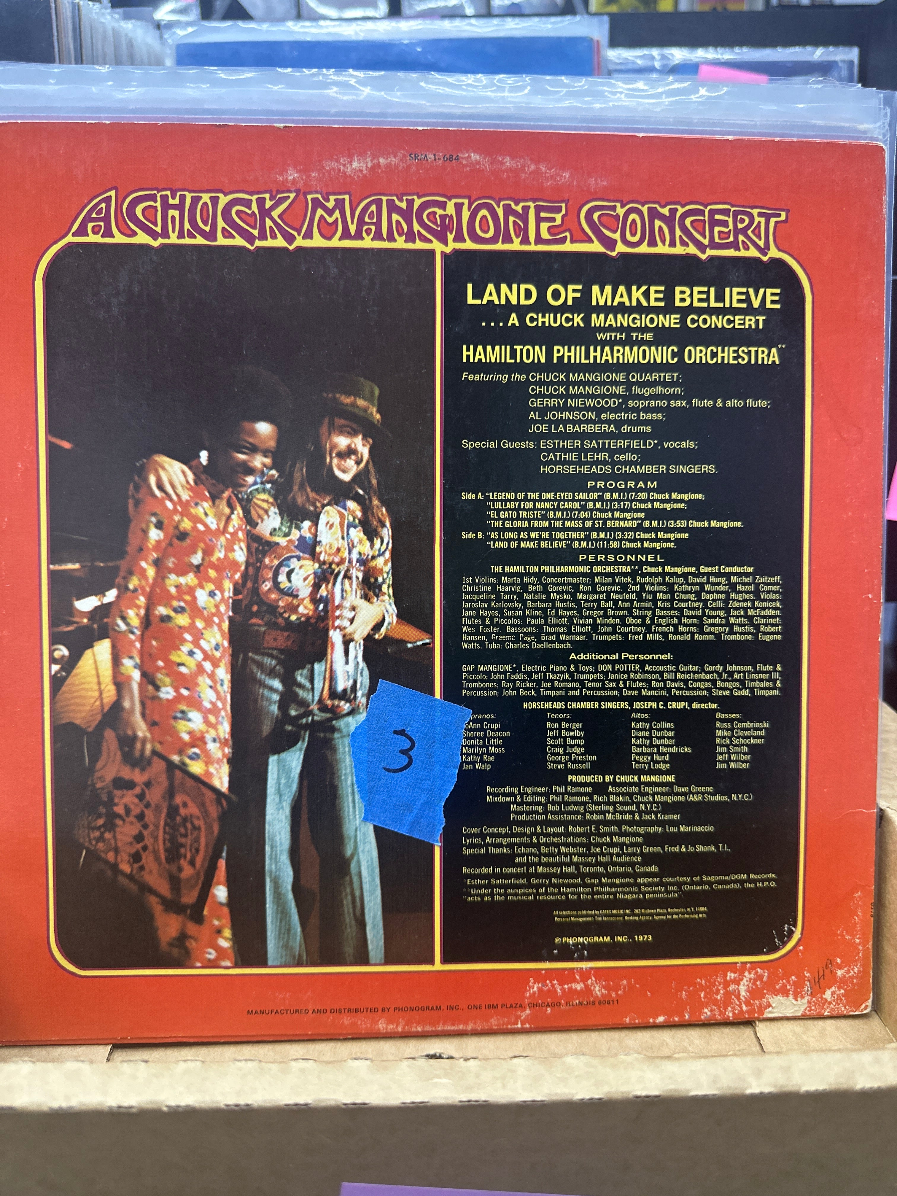 CHUCK MANGIONE WITH THE HAMILTON PHILHARMONIC ORCHESTRA - LAND OF MAKE BELIEVE