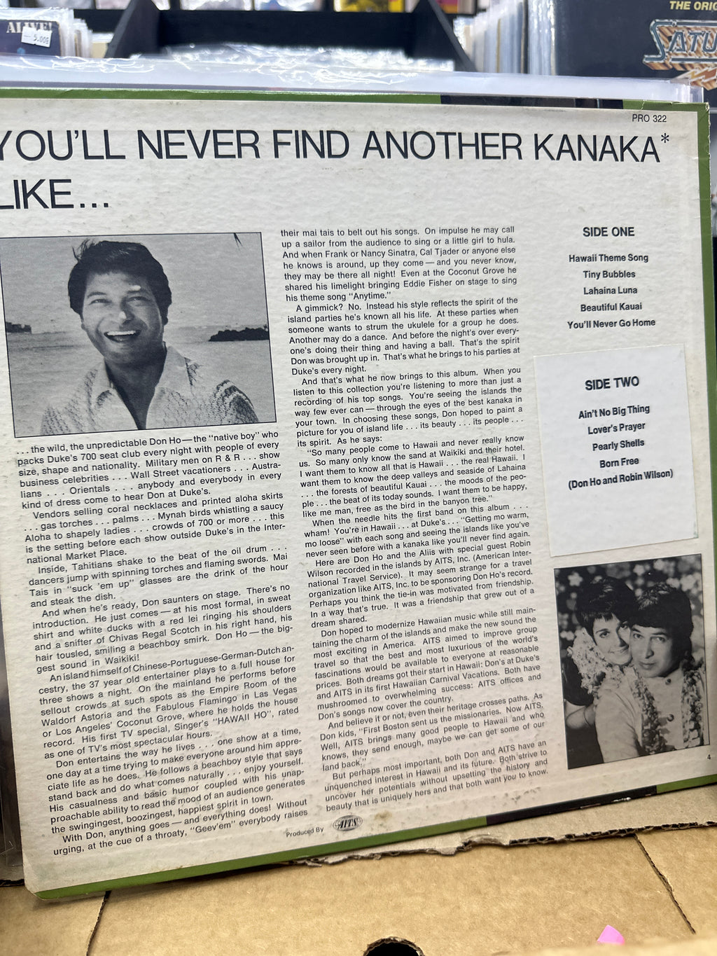 DON HO - YOU'LL NEVER FIND ANOTHER KANAKA LIKE... DON HO
