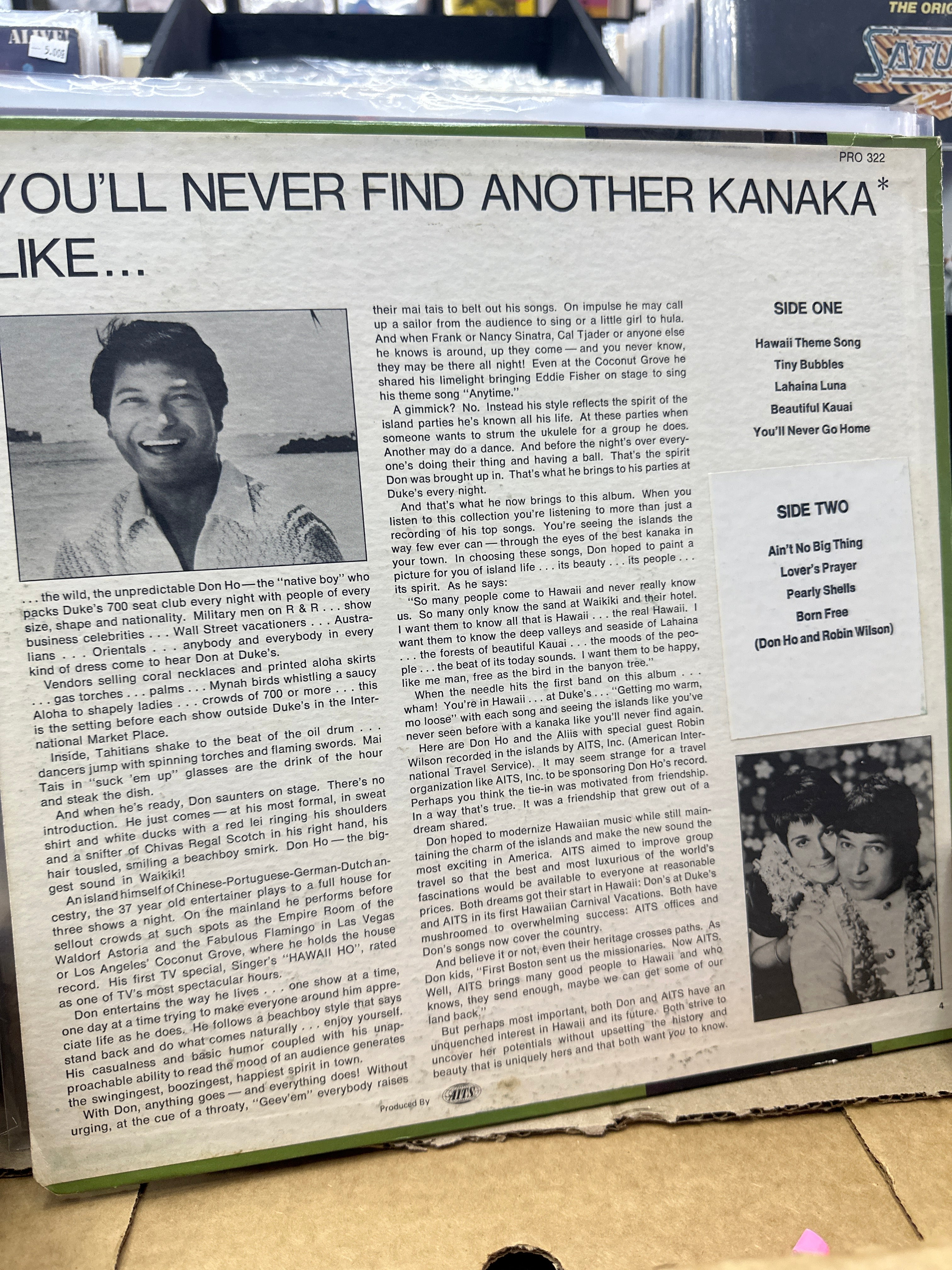 DON HO - YOU'LL NEVER FIND ANOTHER KANAKA LIKE... DON HO