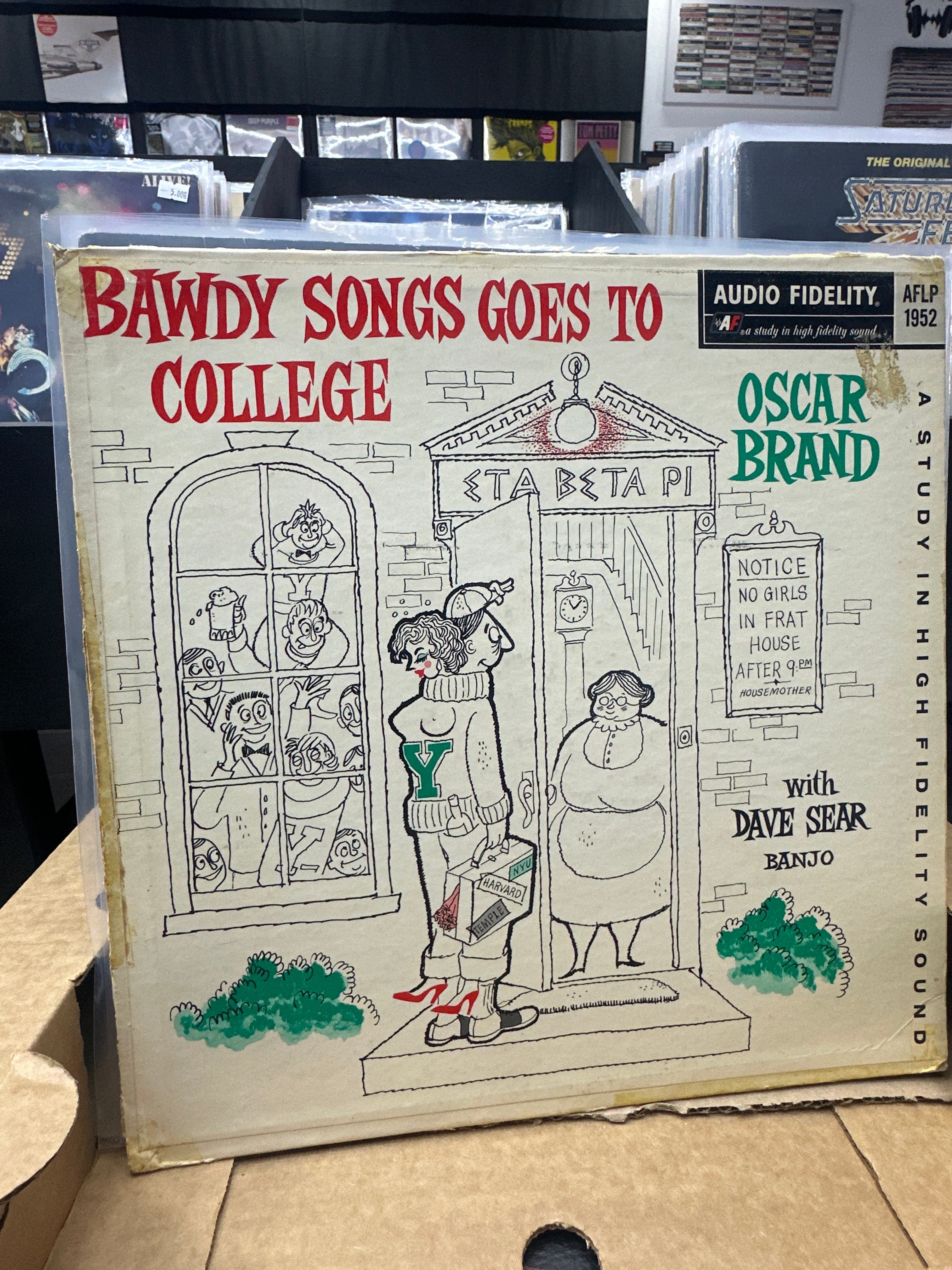 OSCAR BRAND WITH DAVE SEAR - BAWDY SONGS GOES TO COLLEGE