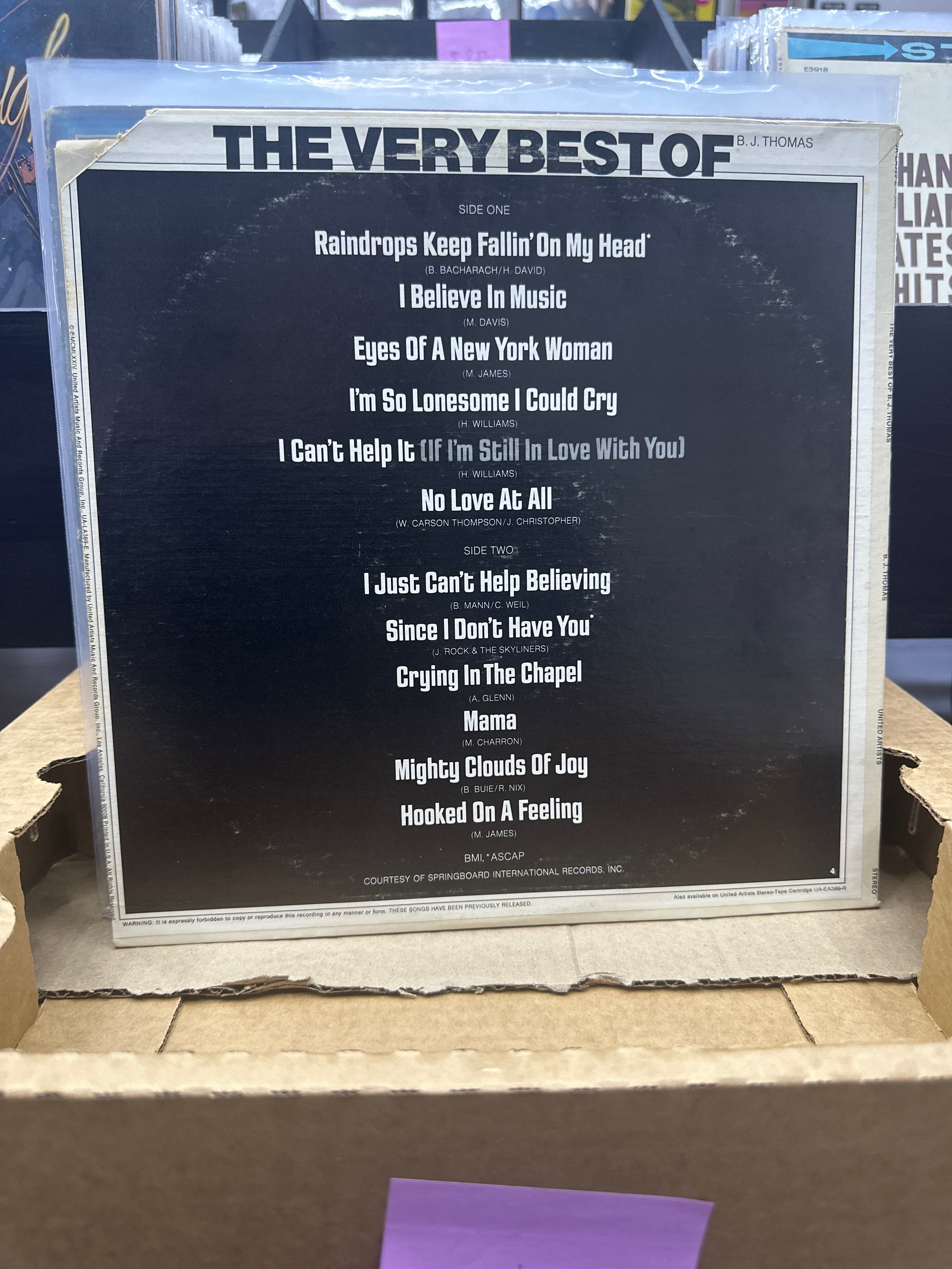 B.J. THOMAS - THE VERY BEST OF B.J. THOMAS