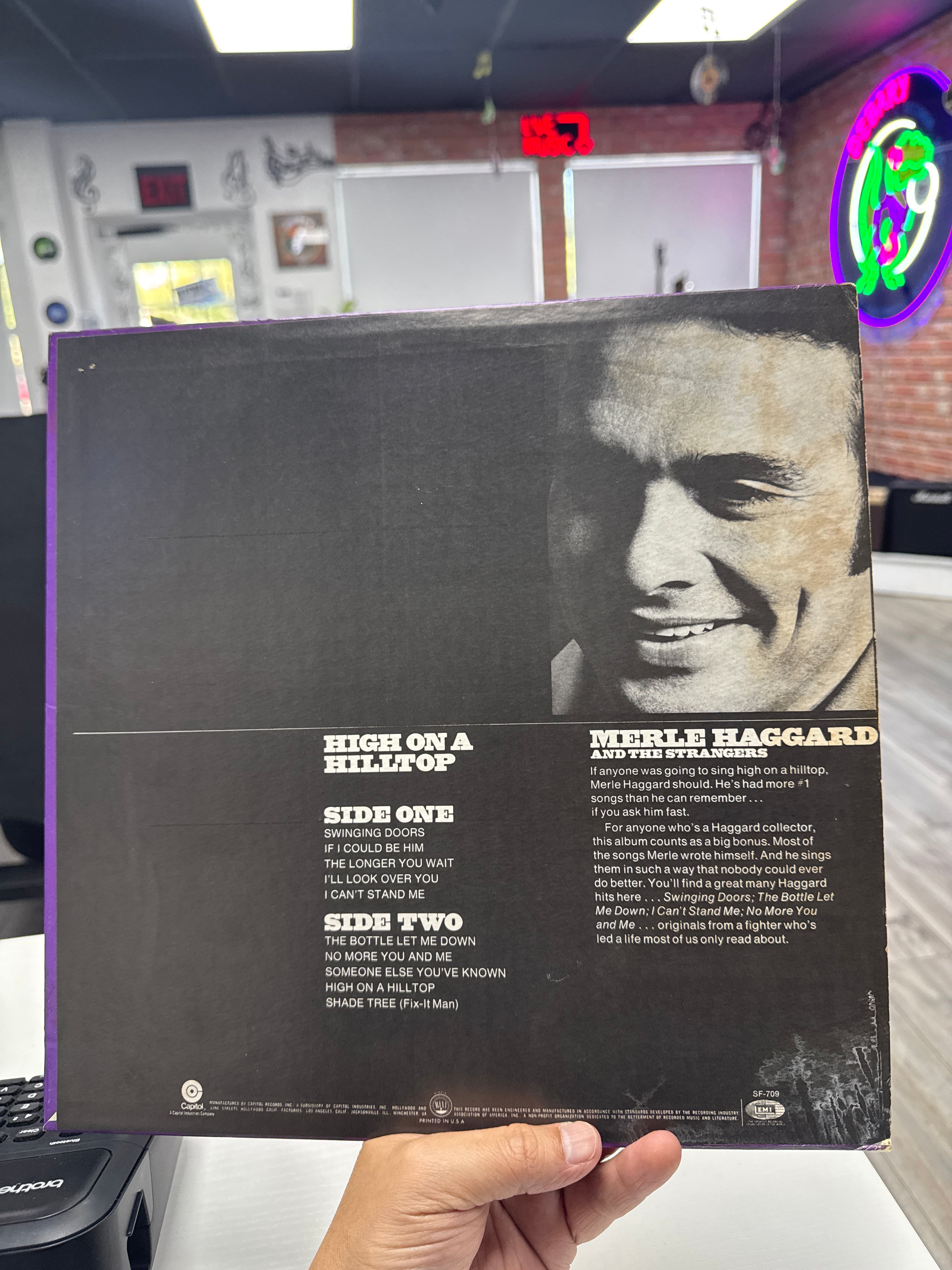 MERLE HAGGARD AND THE STRANGERS - HIGH ON A HILLTOP