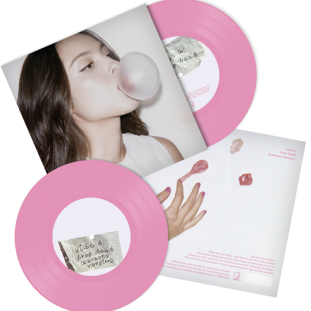 OLIVIA RODRIGO - DROP DEAD [CHEWING GUM PINK 7" VINYL]