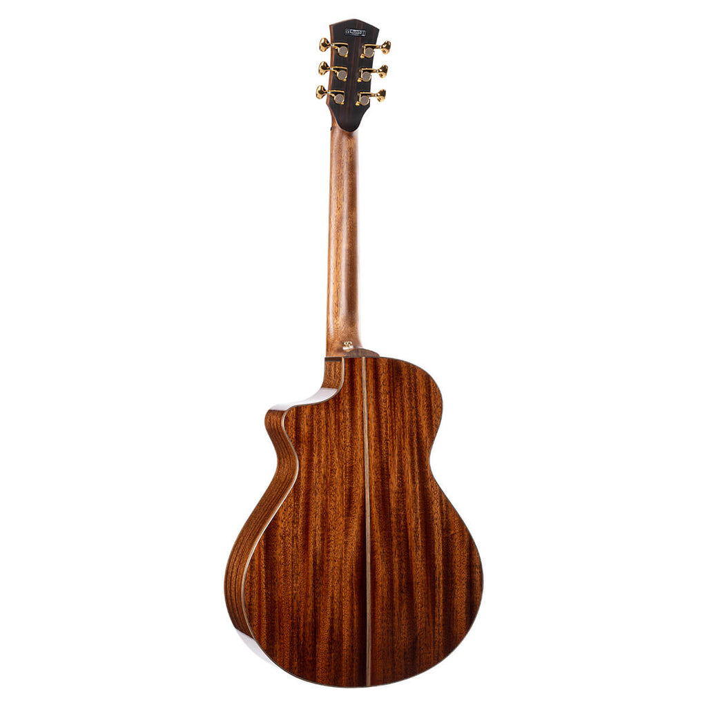 Cort MODERNBLACK Masterpiece Series Modern Black Acoustic-Electric Guitar. Trans Black Gloss