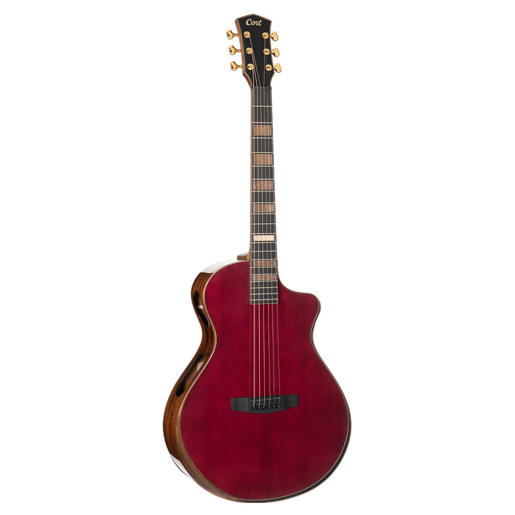 Cort MODERNBURGANDY Masterpiece Series Modern Burgundy Acoustic-Electric Guitar. Burgundy
