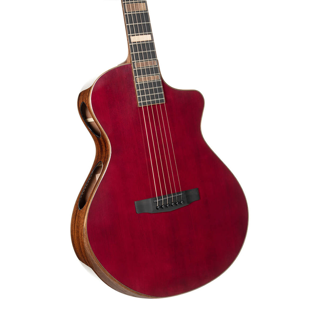 Cort MODERNBURGANDY Masterpiece Series Modern Burgundy Acoustic-Electric Guitar. Burgundy