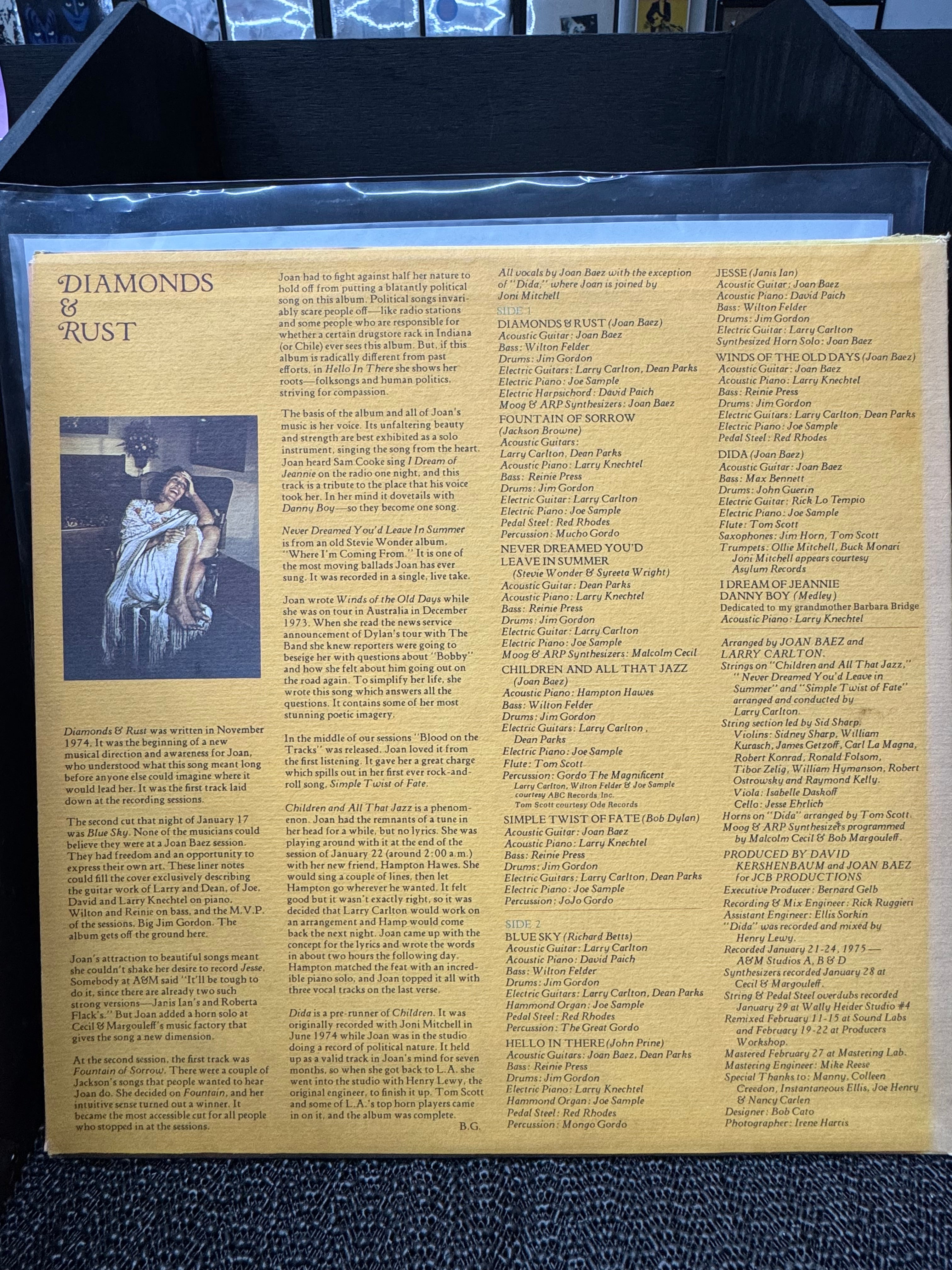 JOAN BAEZ - DIAMONDS & RUST