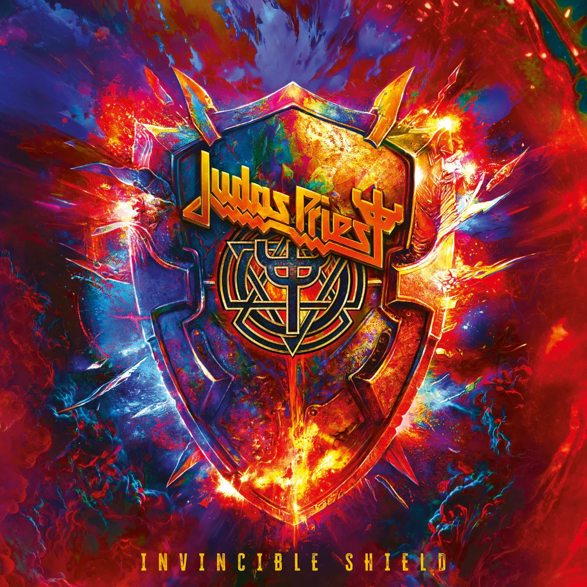 JUDAS PRIEST - INVINCIBLE SHIELD (INDIE EXCLUSIVE, COLORED VINYL, RED) (2 LP'S)
