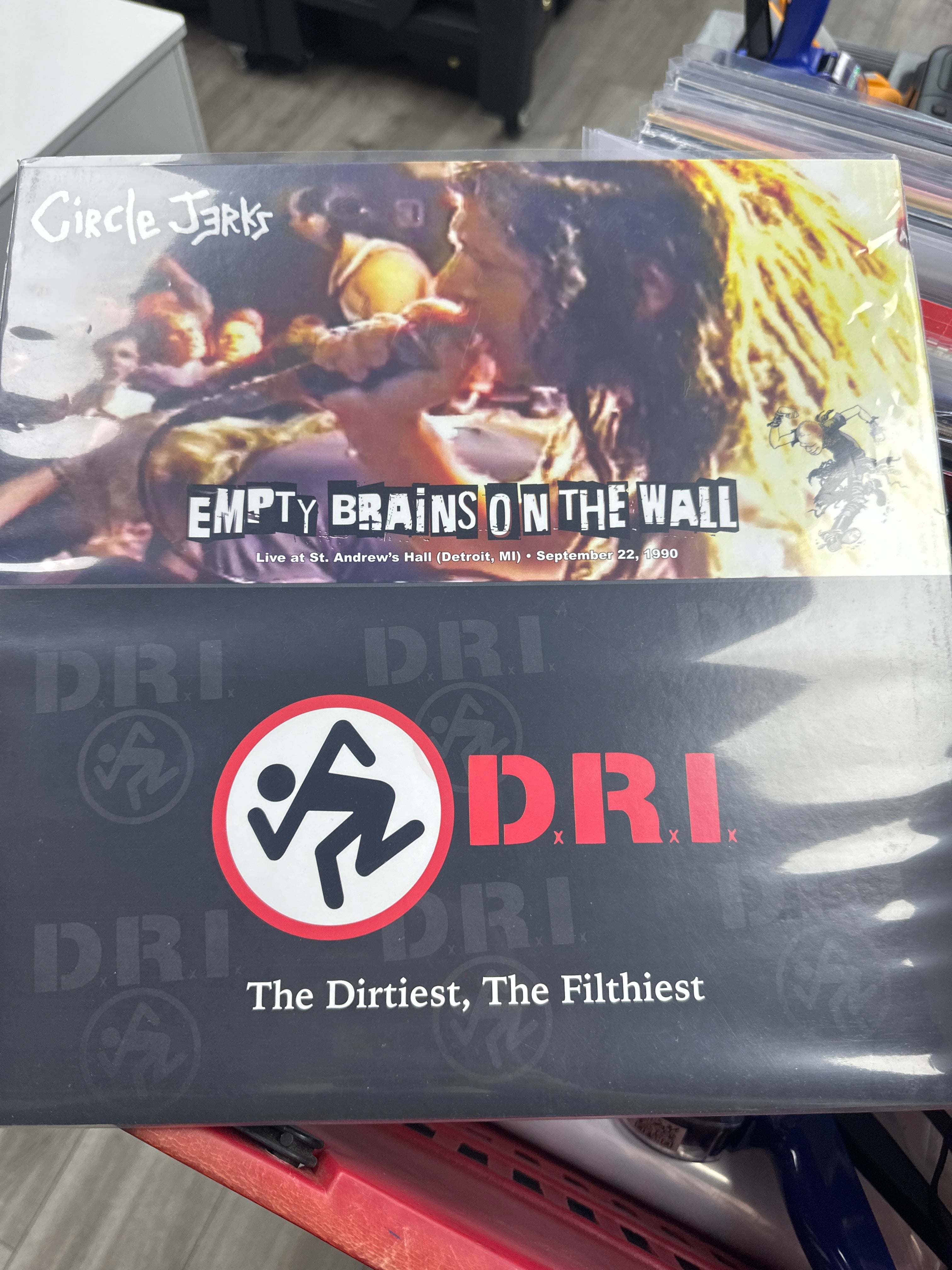 D.R.I. / CIRCLE JERKS - EMPTY BRAINS ON THE WALL: LIVE AT ST. ANDREW'S HALL (DETROIT, MI) - SEPTEMBER 22, 1990