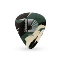 D'Addario Camouflage Celluloid Guitar Picks, 10 pack, Medium