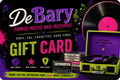 DeBary Family Music And Records, Gift Cards