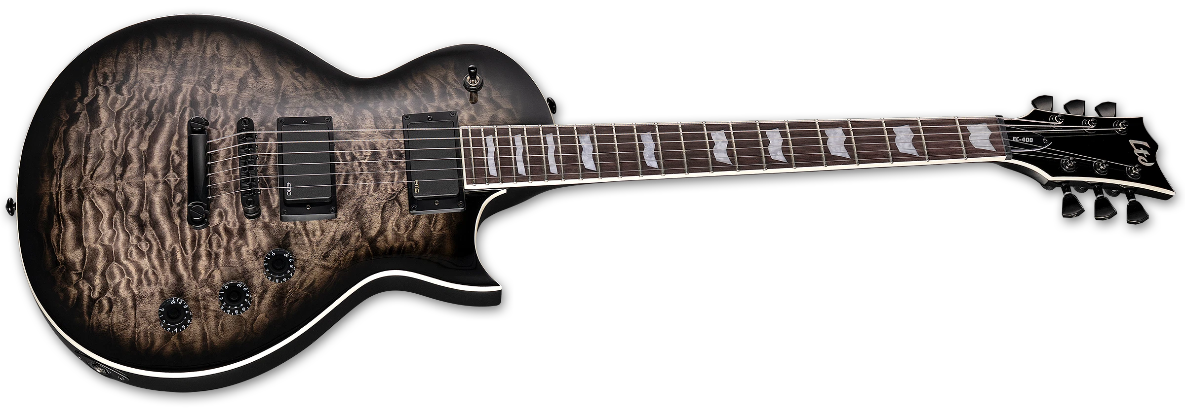 ESP LTD EC-400QM See Thru Black Sunburst