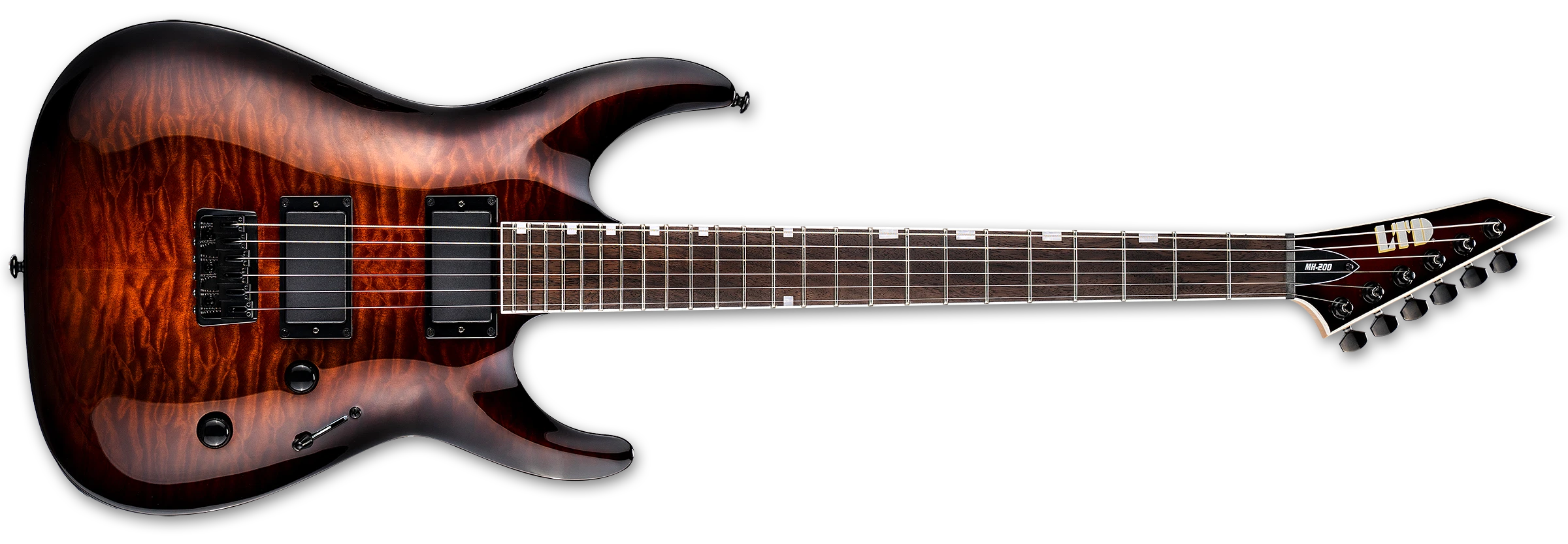 ESP LTD MH-200HT QM DARK BROWN