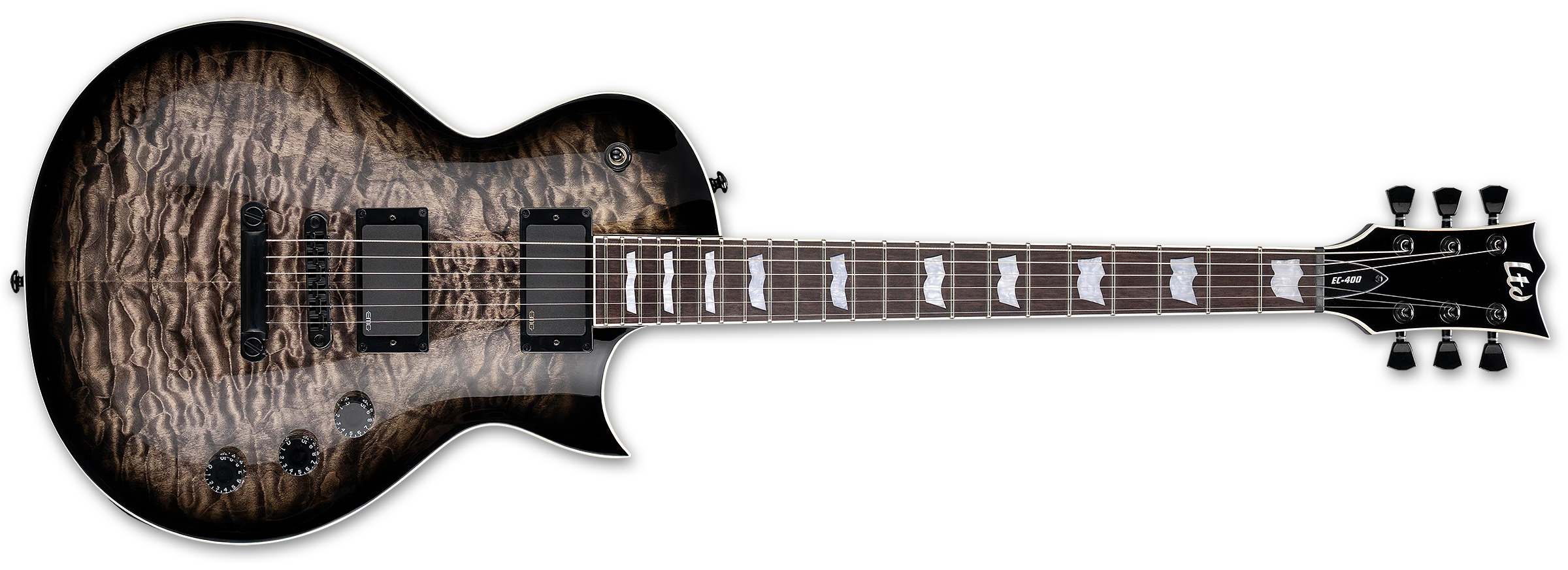 ESP LTD EC-400QM See Thru Black Sunburst